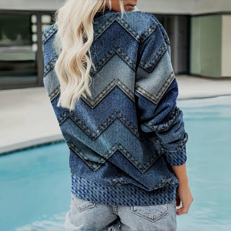 Sylvie™ | Knus Geometrisch Sweatshirt